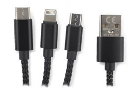Kabel USB 3 w 1 LUX