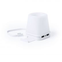 Hub USB, pojemnik na przybory do pisania, stojak na telefon, lampka LED