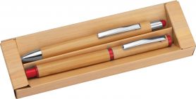 Zestaw piśmienniczy bambusowy