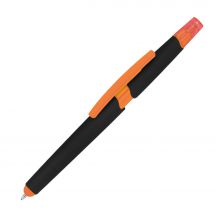Długopis plastikowy do ekranów dotykowych z zakreślaczem