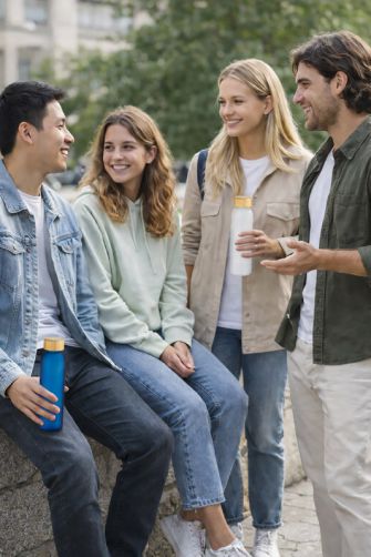Butelka z recyklingowanego szkła NILLO 500 ml