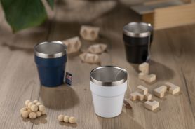 Kubek z recyklingowanej stali nierdzewnej MAKEL 300 ml