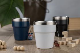 Kubek z recyklingowanej stali nierdzewnej MAKEL 300 ml