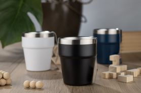 Kubek z recyklingowanej stali nierdzewnej MAKEL 300 ml