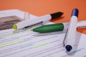 Długopis z zakreślaczem FLUO