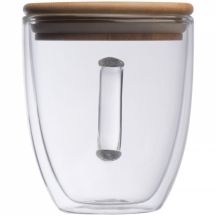 Kubek szklany z pokrywką GERTHE 350 ml