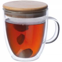 Kubek szklany z pokrywką GERTHE 350 ml