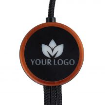 Kabel 3w1 z podświetlanym logo w drewnianej obudowie - LH-ZM04