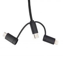 Kabel 4w1 z podświetlnym logo - LH-ZM02