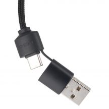 Kabel 4w1 z podświetlnym logo - LH-ZM02