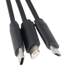 kabel z ładowarką indukcyjną 4w1 z podświetlanym logo w drewnianej obudowie - i5w