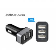 Ładowarka samochodowa z 3 wejściami USB