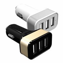 Ładowarka samochodowa z 3 wejściami USB