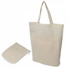 Torba bawełniana z krótkimi uszami składana 120 g/m2 FERRARA