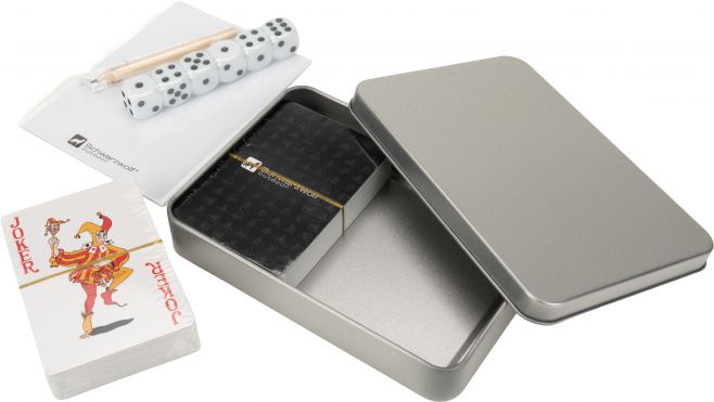 Zestaw do gry w karty i kości MURRAY Schwarzwolf