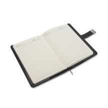 Zestaw notes z szyfrem i długopis Windsor, czarny