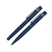Zestaw piśmienniczy Softis, granatowy