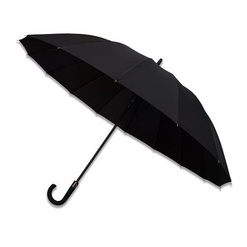 Parasol 16 panelowy Trento, czarny