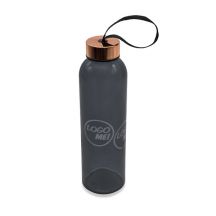 Szklana butelka Lux 500 ml, złoty