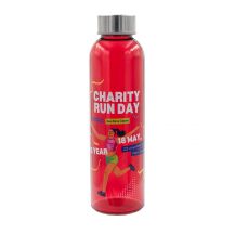 Kolorowa, szklana butelka Aqua Kuba 500 ml, czerwony