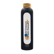 Butelka ze szkła borokrzemowego Richmond 1100 ml, czarny