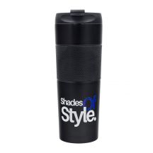 Kubek termiczny z french press Aspet 450 ml, czarny