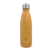 Butelka termiczna Woody 500 ml, brązowy