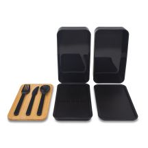 Victor lunch box podwójny 1000 ml, czarny