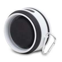 Kubek silikonowy Flexi 350 ml, czarny