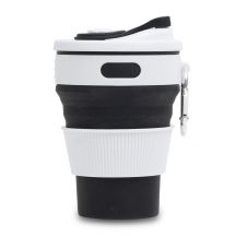 Kubek silikonowy Flexi 350 ml, czarny