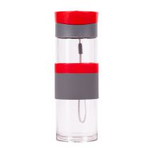 Szklana butelka Top Form 440 ml, czerwony