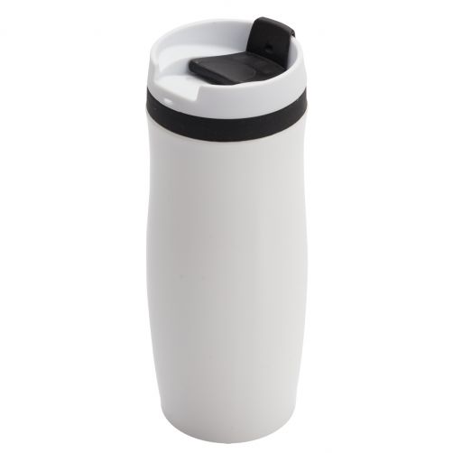 Kubek termiczny Viki 390 ml, czarny/biały