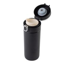 Kubek próżniowy z termometrem Bounce 420ml, czarny