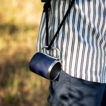 Kubek stalowy Magaro 300 ml, granatowy