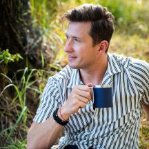 Kubek stalowy Magaro 300 ml, granatowy