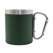 Kubek stalowy Magaro 300 ml, ciemnozielony