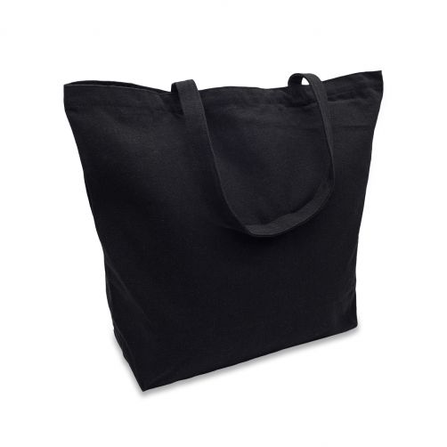 Torba z bawełny 340g/m2 Kinia, czarny