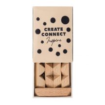 Mini układanka logiczna Brainy, beżowy