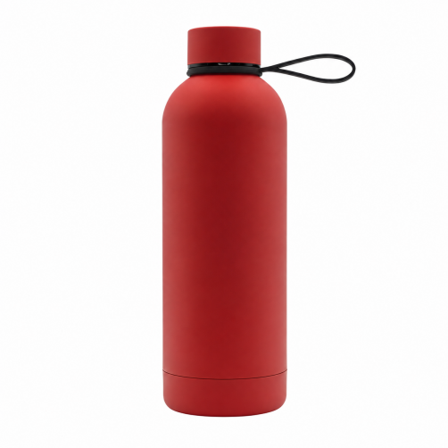 Butelka termiczna z uchwytem Mendoza Duo 500 ml, czerwony