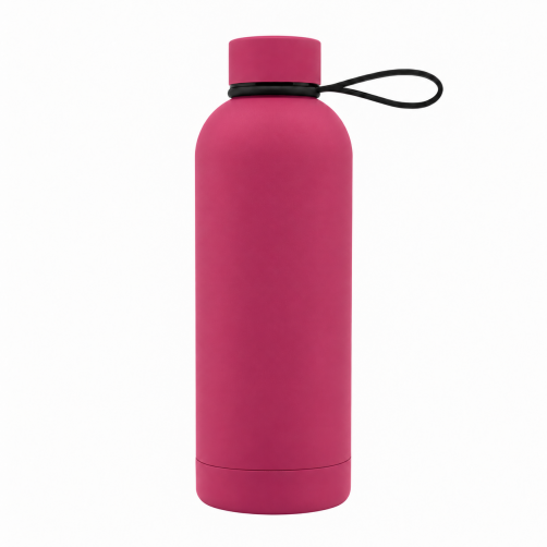 Butelka termiczna z uchwytem Mendoza Duo 500 ml, magenta