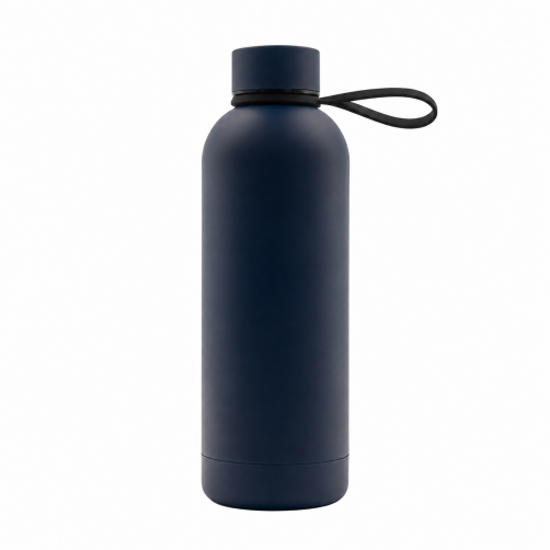 Butelka termiczna z uchwytem Mendoza Duo 500 ml, granatowy