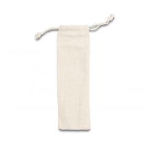Sztućce stalowe w woreczku Nantes, beżowy/srebrny