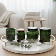 Świeca zapachowa w szkle Bloom, grafitowy