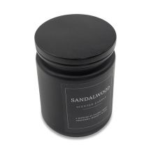 Świeca zapachowa Sandalwood, czarny