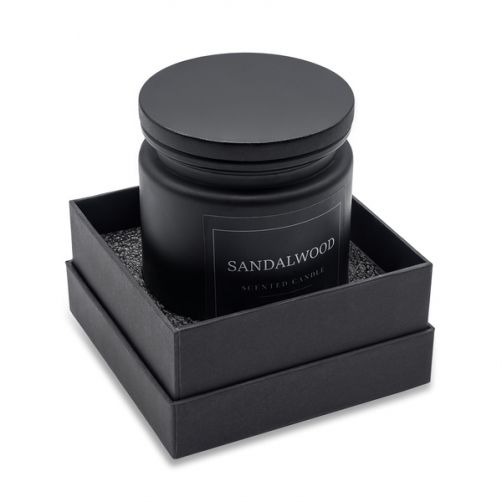 Świeca zapachowa Sandalwood, czarny