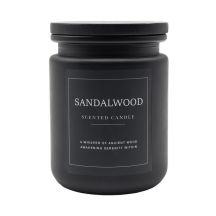 Świeca zapachowa Sandalwood, czarny