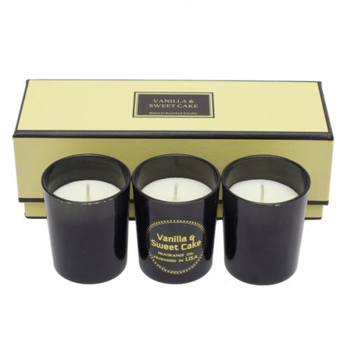 Zestaw świec zapachowych, beżowy