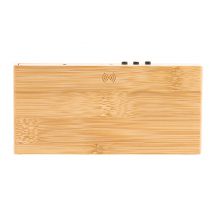 Ładowarka indukcyjna z zegarem i termometrem Conti, brązowy