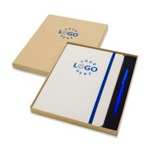 Zestaw notes z długopisem Aurores, niebieski