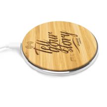 Ładowarka indukcyjna Top Bamboo, brązowy